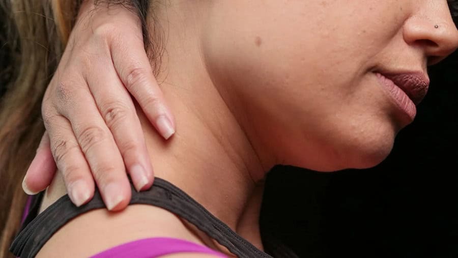 Shockwave therapy treatment for neck pain